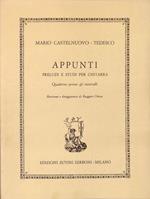 Appunti preludi e studi per chitarra. Quaderno primo, gli intervalli